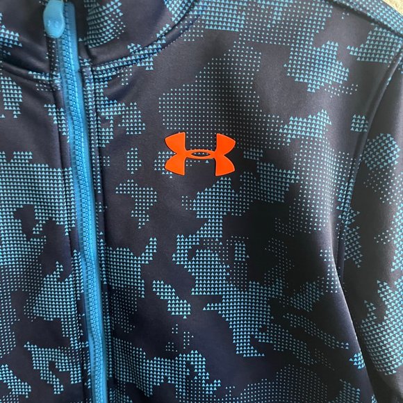 Under Armour Boys Storm Softershell Camo Full Zip Jacket Size YXL - Picture 4 of 14